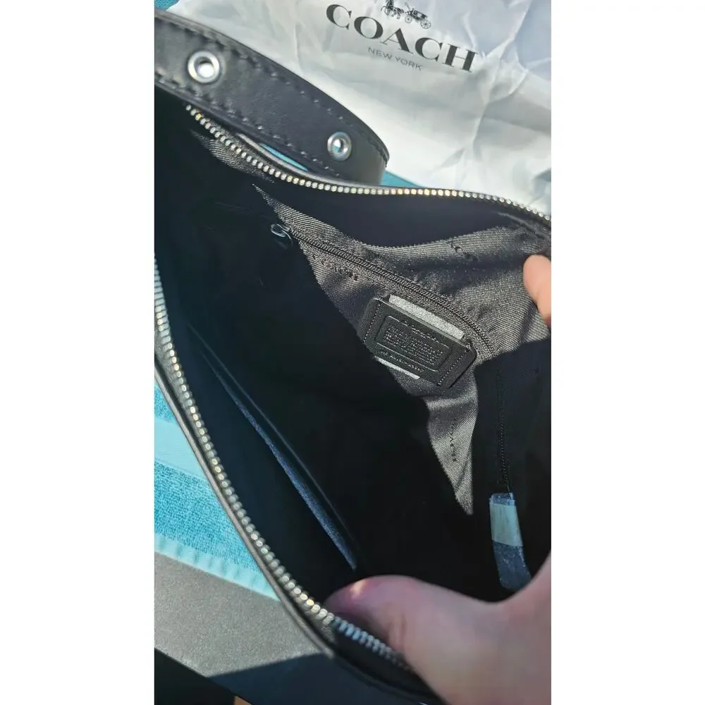 Coach Signature Small Black Smoke Duffelette purse-‎ Brand new with tags - Picture 4 of 5